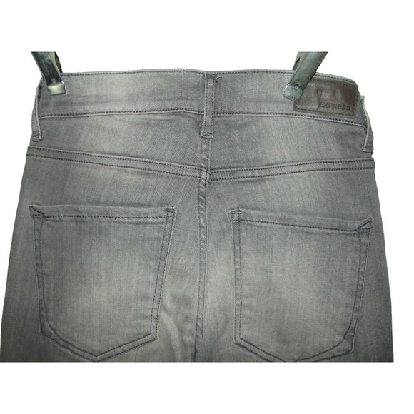 Express Size 0 x 31" Gray High Rise Ultimate Stretch Jean Legging skinny jeans - Picture 7 of 8